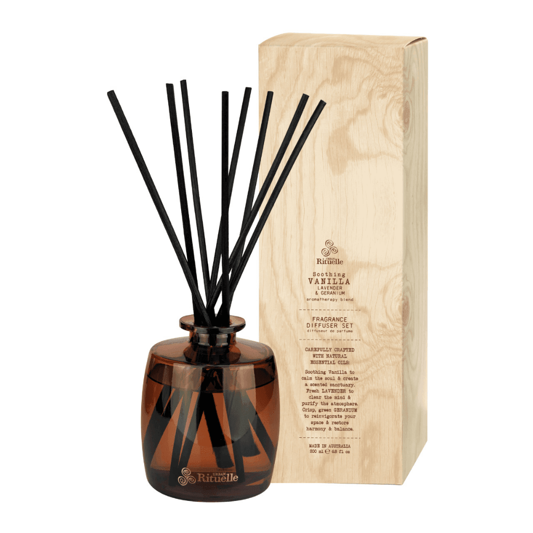 Urban Rituelle Diffuser - Vanilla, Lavender & Geranium 220mL - included in Urban Rituelle Best Sellers Full-Size Diffuser Trio 220mL