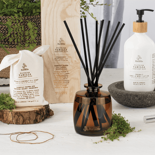 Urban Rituelle Vanilla, Lavender & Geranium Candle & Diffuser Bundle