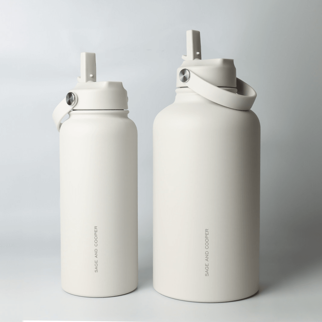 Drink Bottle - Sage & Cooper - Sage & Cooper Insulated Drink Bottle 1.8L - Stone - The Gift Company