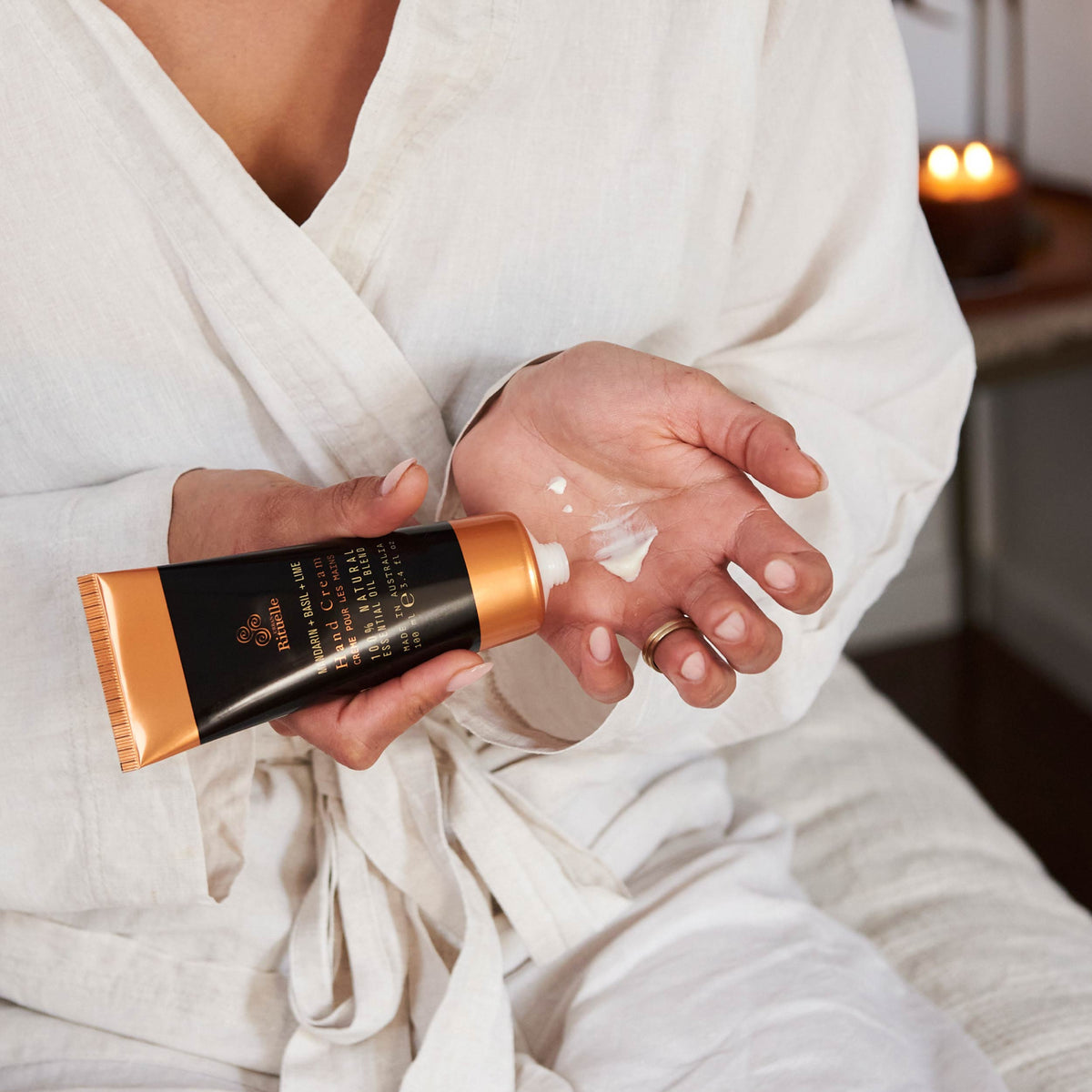Urban Rituelle Mandarin, Basil & Lime Hand Cream 100ml lifestyle