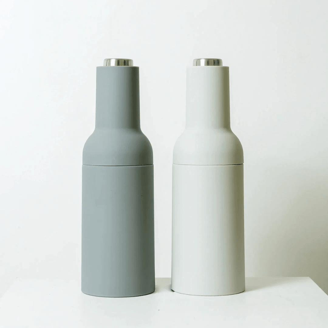 Food Grinder - Sage & Cooper - Sage & Cooper Thea Automatic Salt & Pepper Grinders - Dove & Steel - The Gift Company