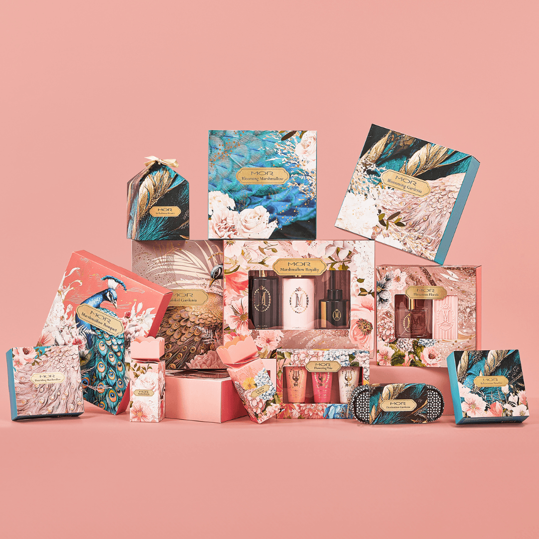 Gift Set - Mor Boutique - MOR Marshmallow Royalty Gift Set (Hand & Body Wash & Milk, Reed Diffuser) - The Gift Company