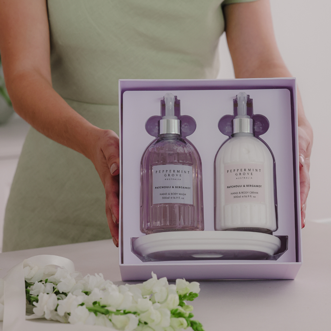Gift Set - Peppermint Grove - Peppermint Grove Patchouli & Bergamot Hand Care Gift Set - The Gift Company