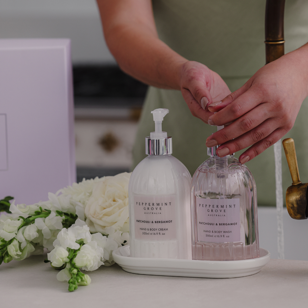 Gift Set - Peppermint Grove - Peppermint Grove Patchouli & Bergamot Hand Care Gift Set - The Gift Company