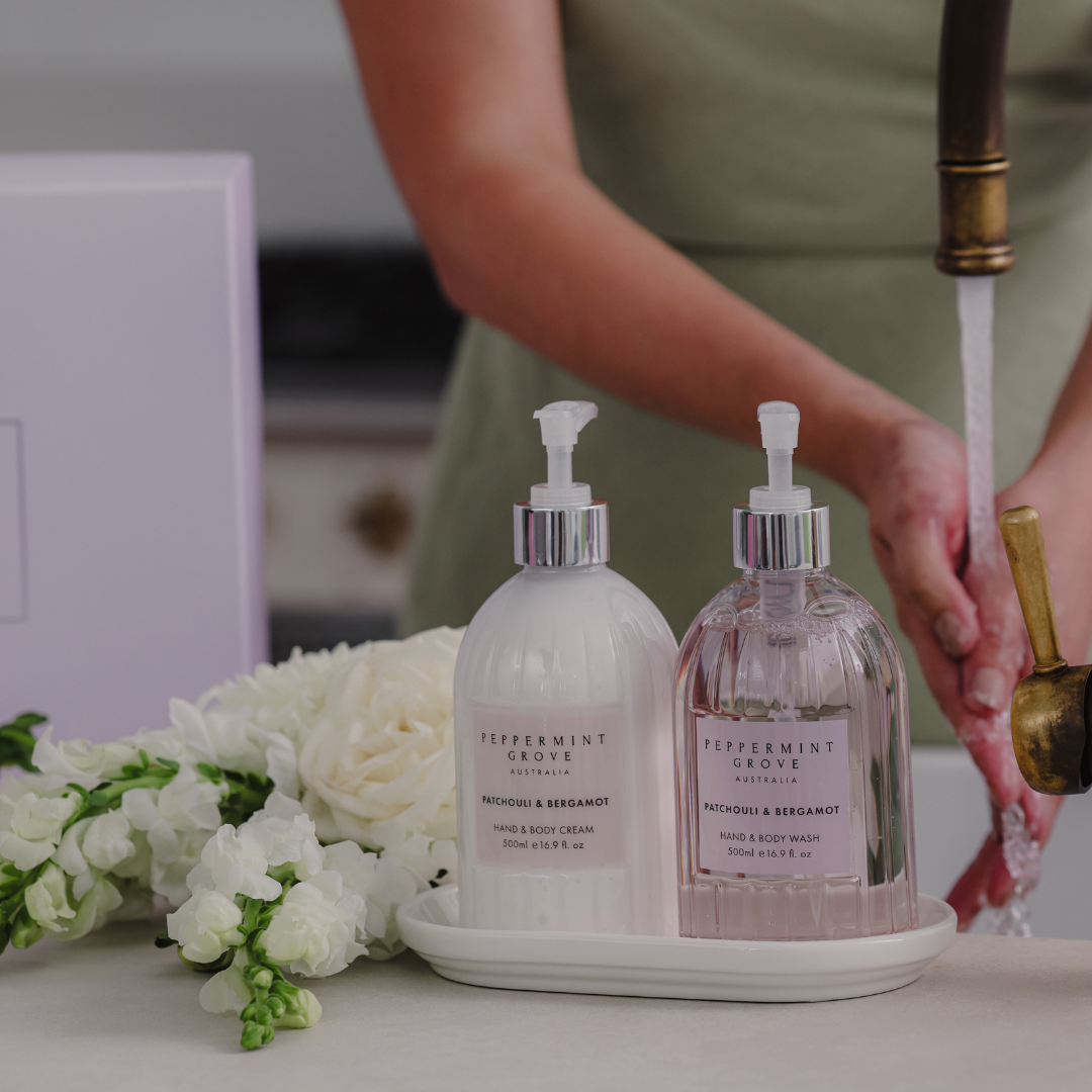 Gift Set - Peppermint Grove - Peppermint Grove Patchouli & Bergamot Hand Care Gift Set - The Gift Company