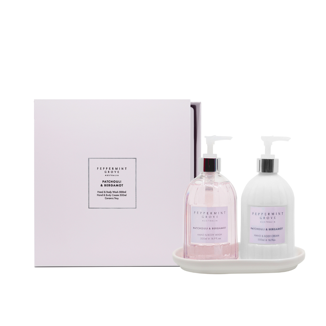 Gift Set - Peppermint Grove - Peppermint Grove Patchouli & Bergamot Hand Care Gift Set - The Gift Company