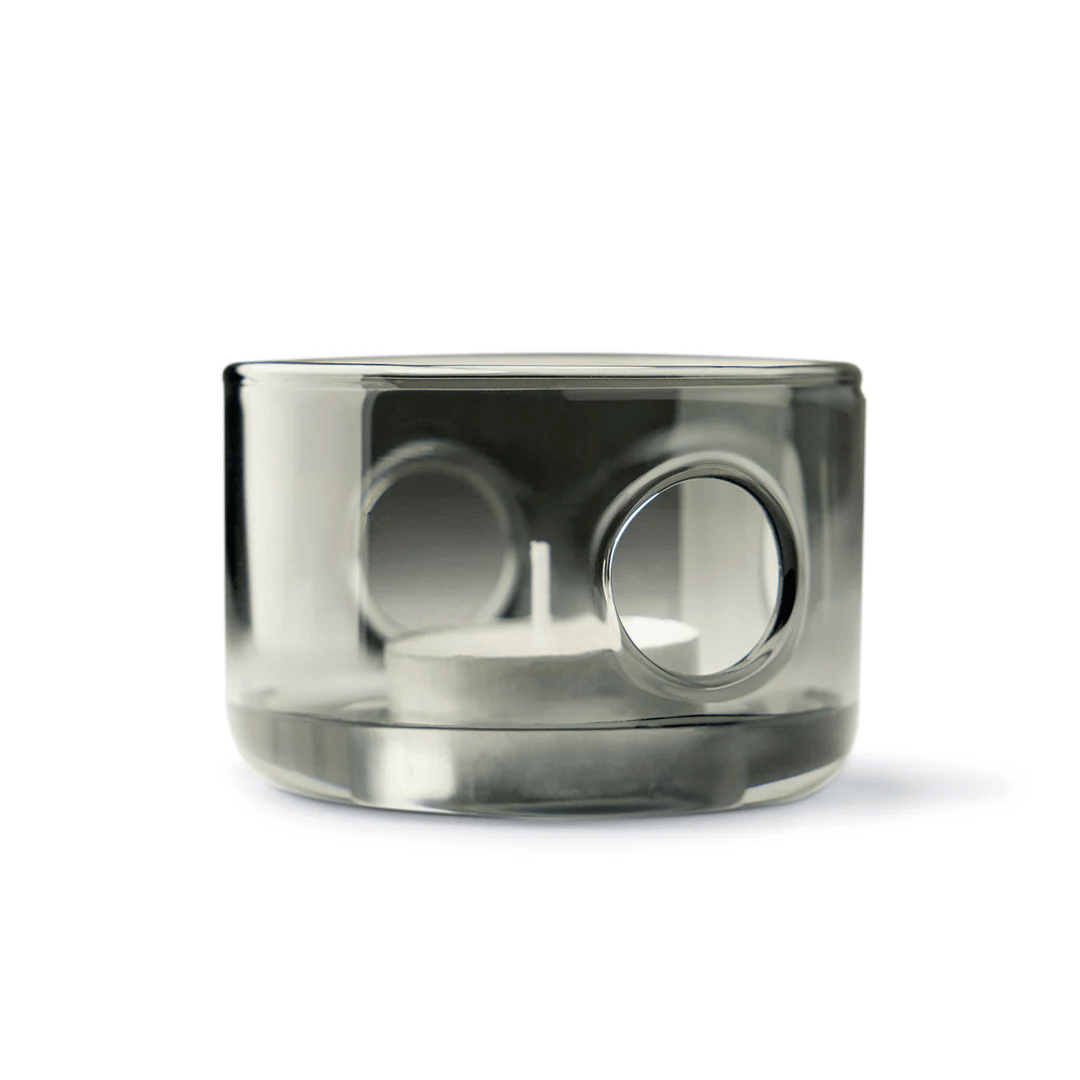 Glass Oil Burner - Studio Milligram - Studio Milligram Glass Oil Burner Smoke - The Gift Company