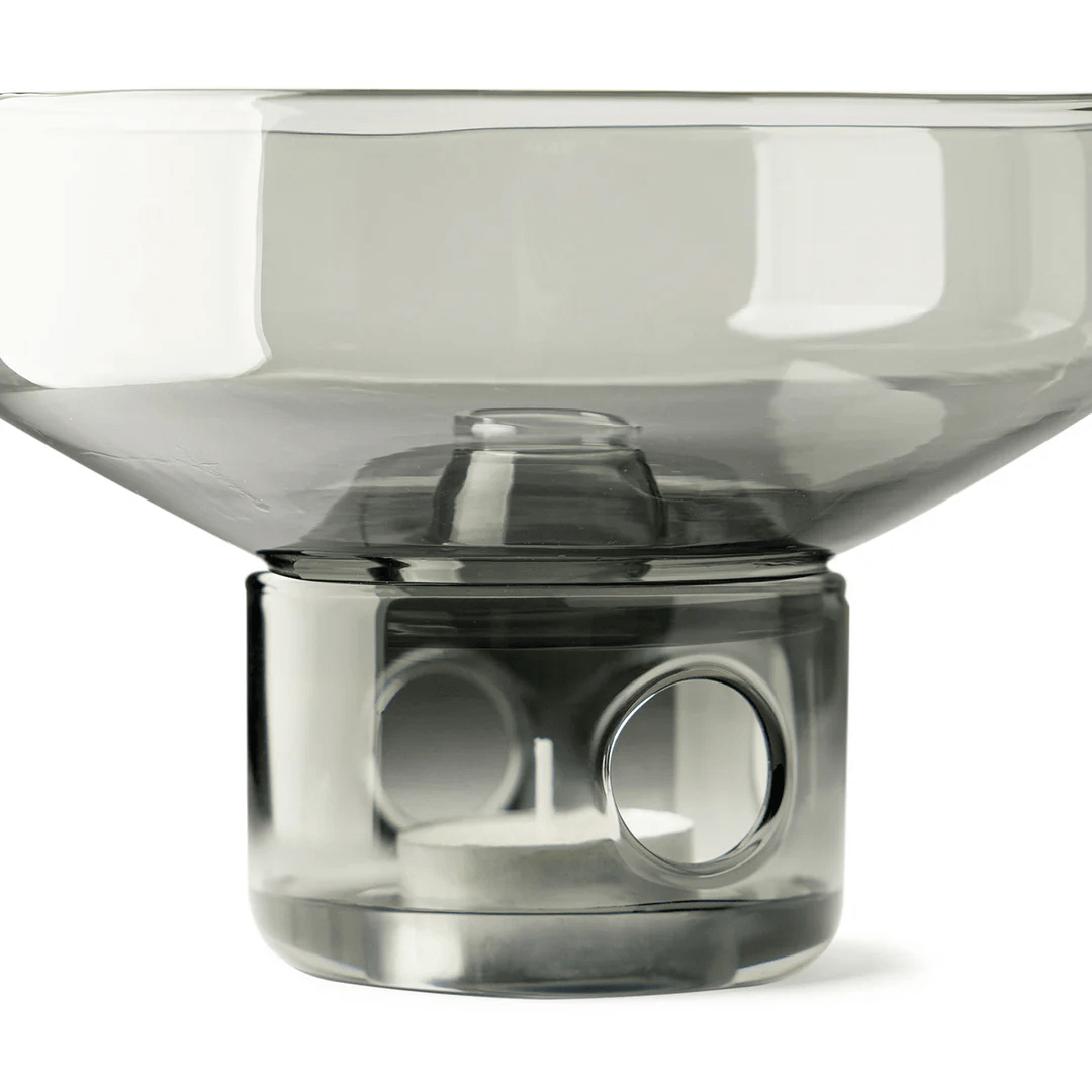 Glass Oil Burner - Studio Milligram - Studio Milligram Glass Oil Burner Smoke - The Gift Company
