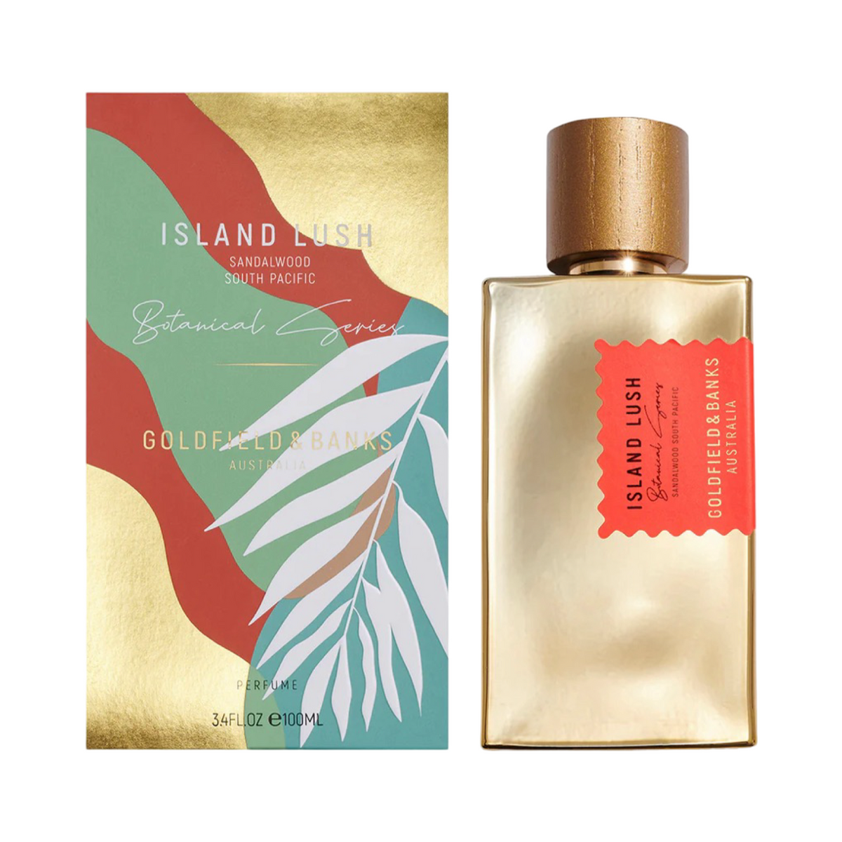 Goldfield & Banks Island Lush Eau de Parfum 100mL bottle and box