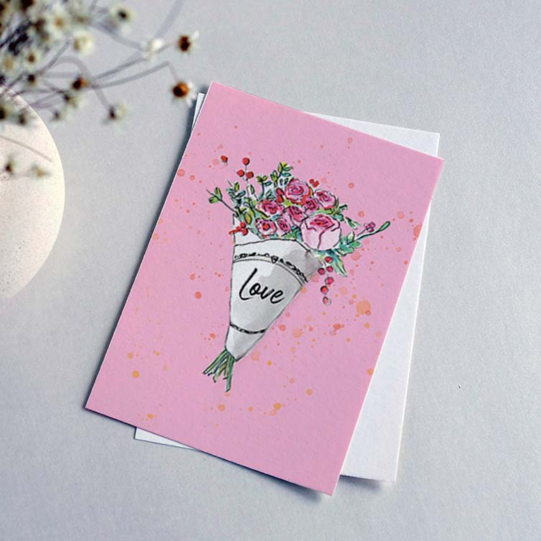 Greeting Card - Susan Keiran - Susan Keiran Greeting Card Love - The Gift Company