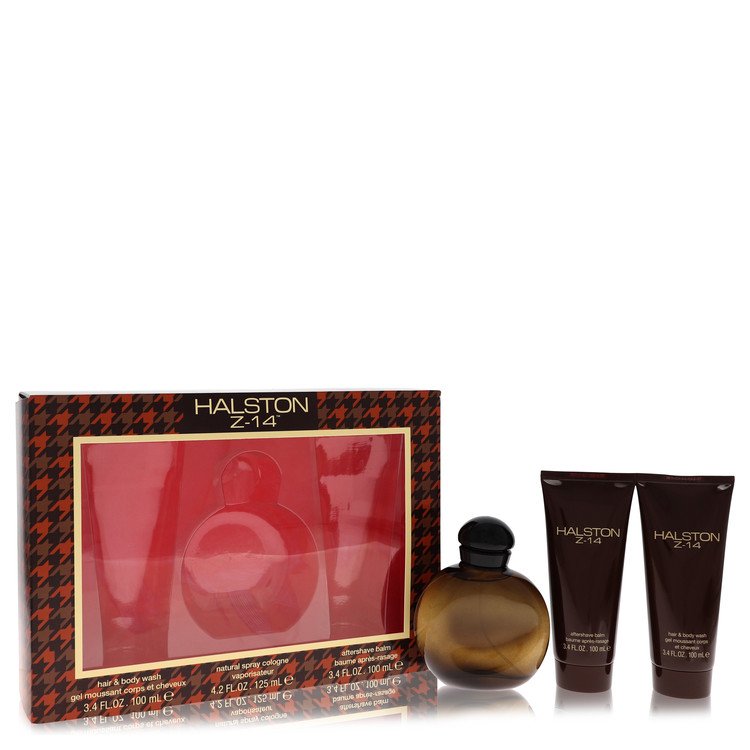 Halston Z-14 Men Gift Set 125mL Cologne + After Shave Balm + Hair & Body Wash