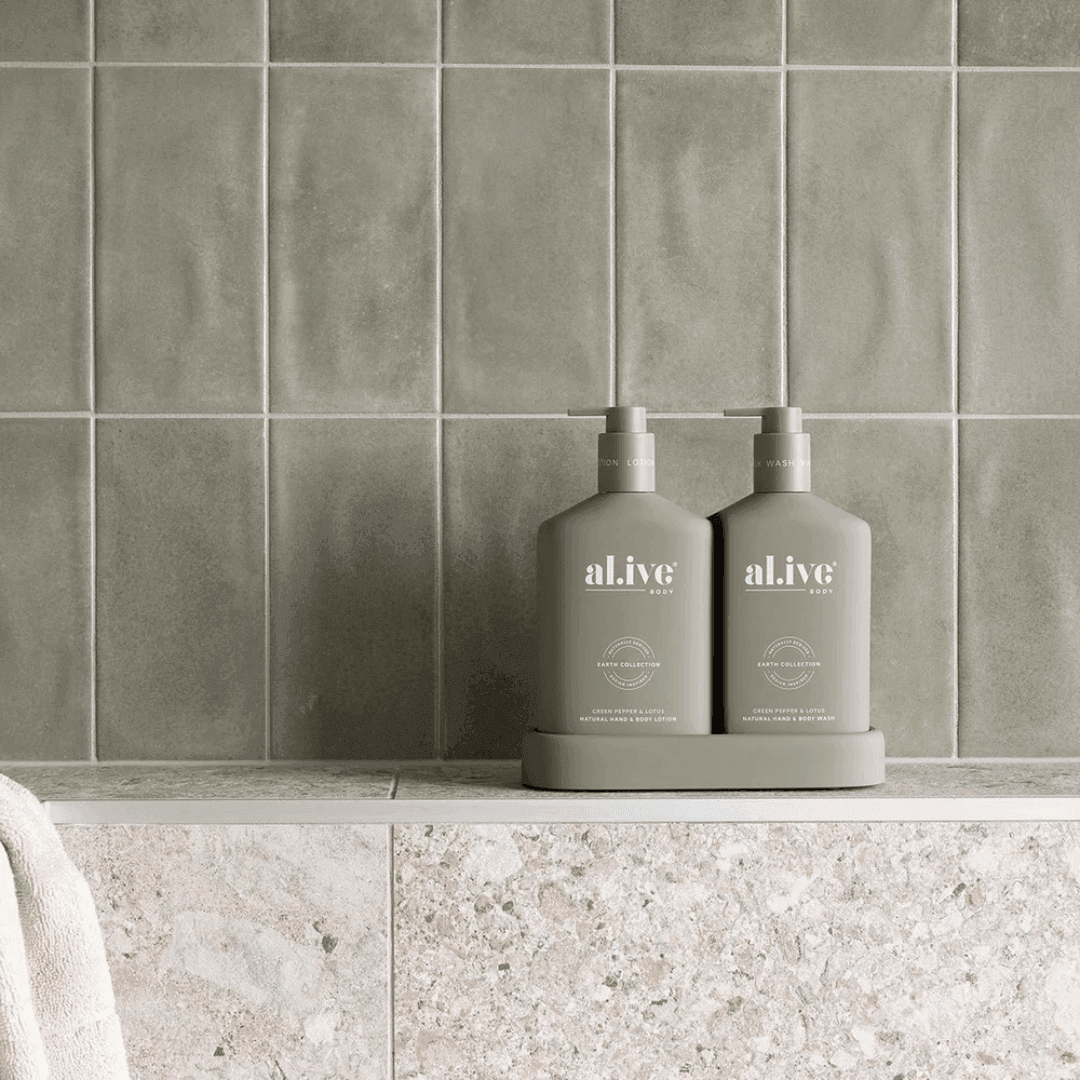 Hand & Body Lotion - Al.ive - al.ive body Hand & Body Lotion Green Pepper & Lotus 1Ltr - The Gift Company