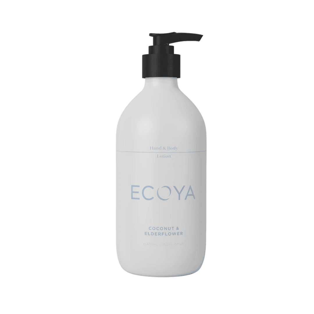 Hand & Body Lotion - Ecoya - ECOYA Hand & Body Lotion Coconut & Elderflower 450mL - The Gift Company