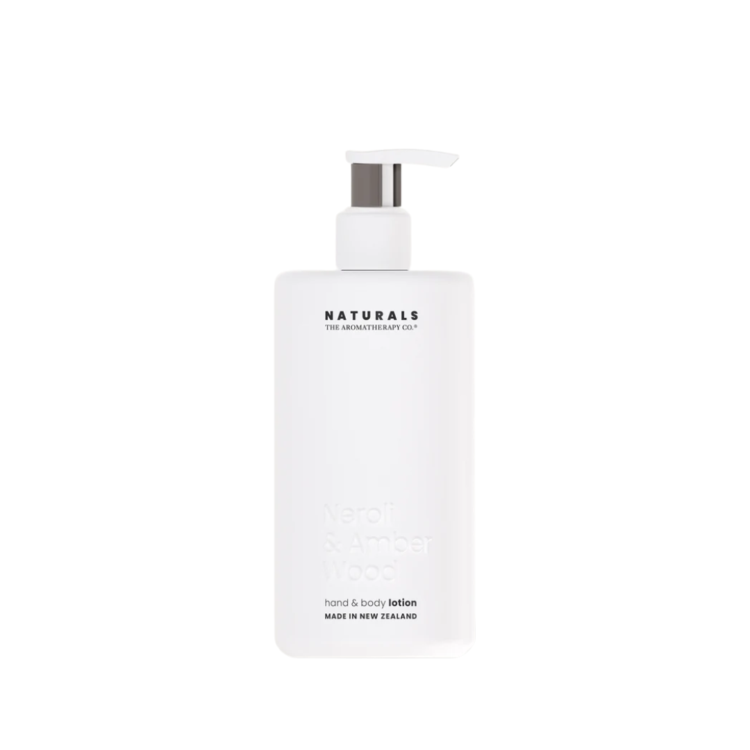 Hand & Body Lotion - The Aromatherapy Co. - The Aromatherapy Co. Neroli & Amber Wood Naturals Hand & Body Lotion 400mL - The Gift Company