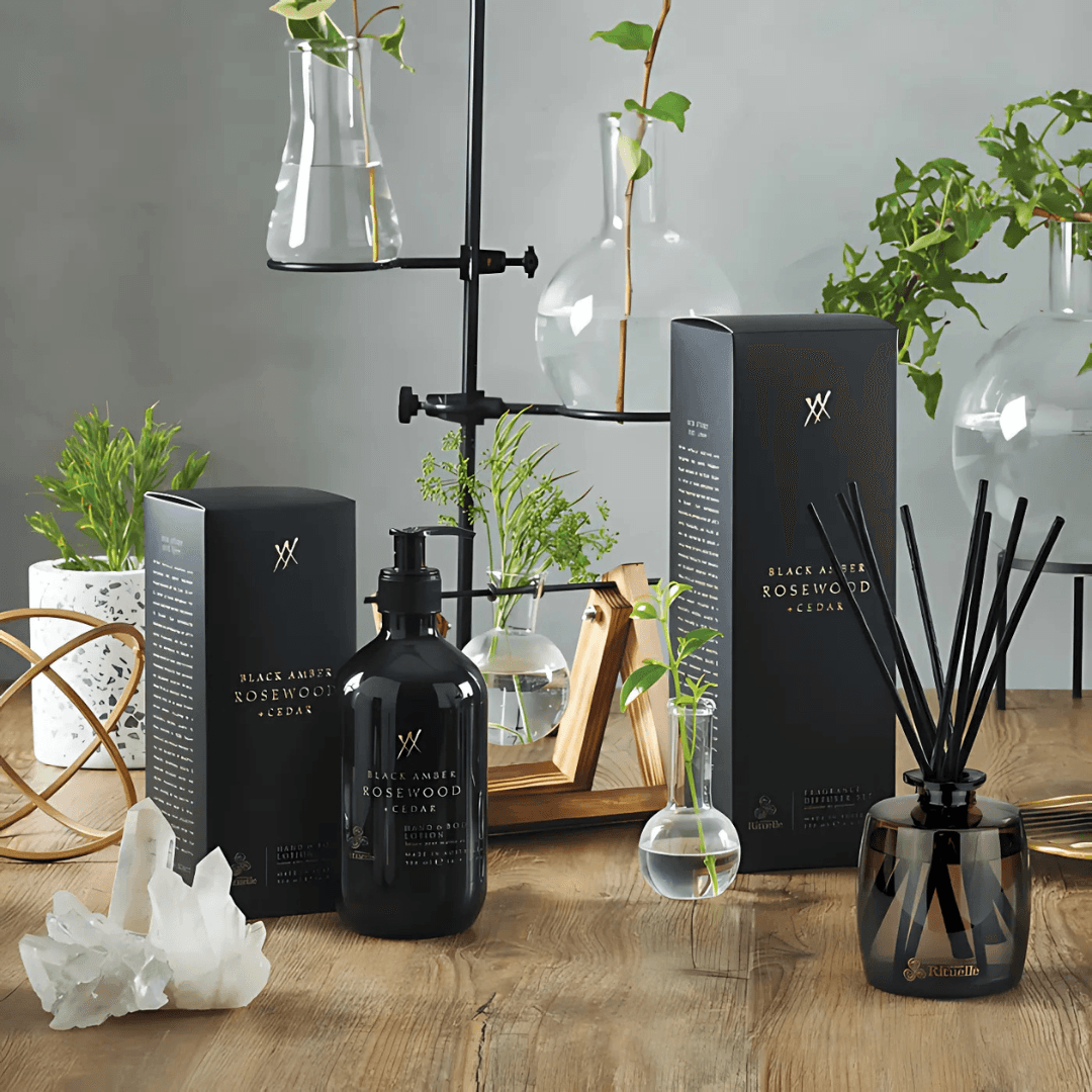 Hand & Body Lotion - Urban Rituelle - Urban Rituelle Black Amber, Rosewood & Cedar Hand & Body Lotion 500ml - The Gift Company