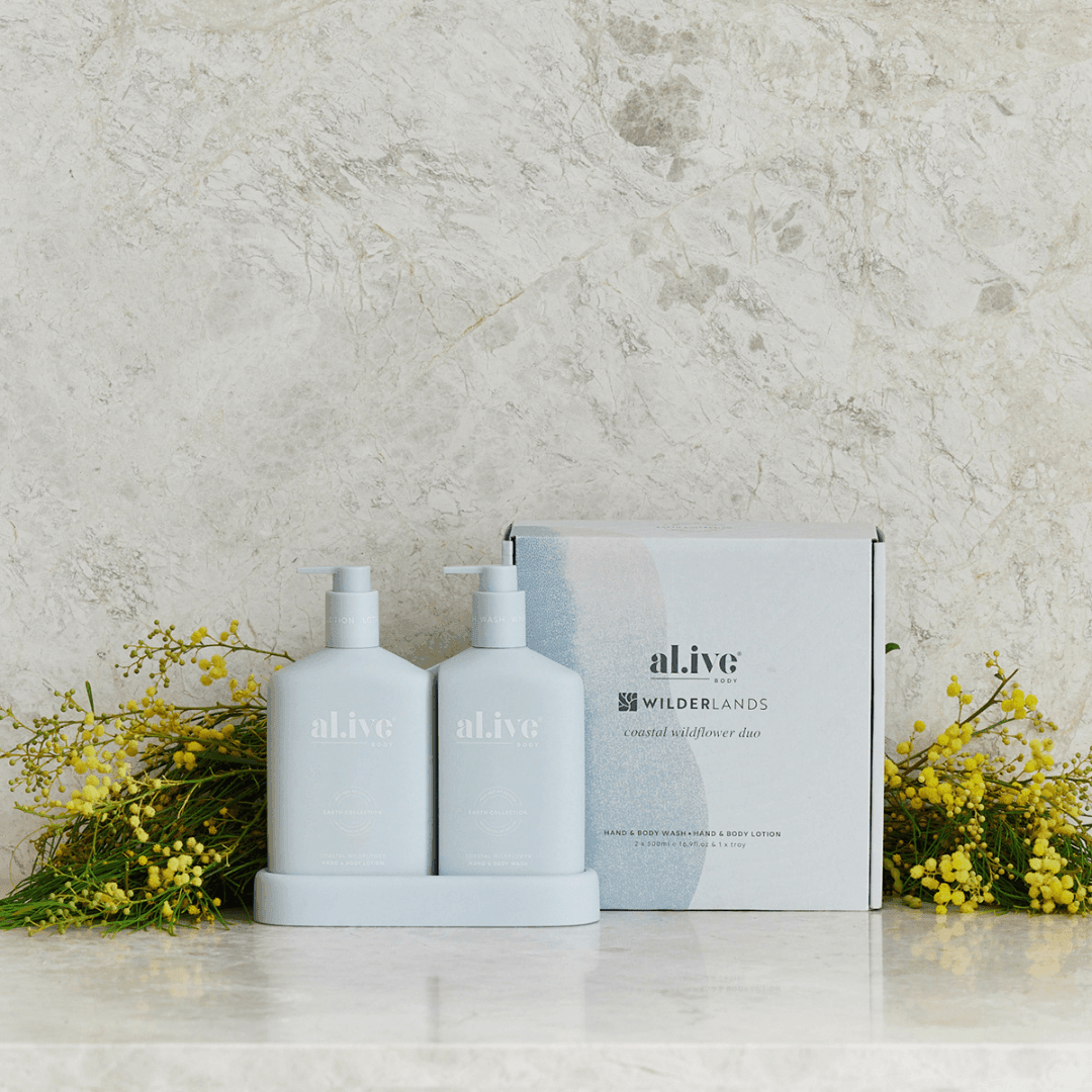 Hand & Body Wash - Al.ive - al.ive body Duo - Coastal Wildflower Hand Wash & Lotion - The Gift Company