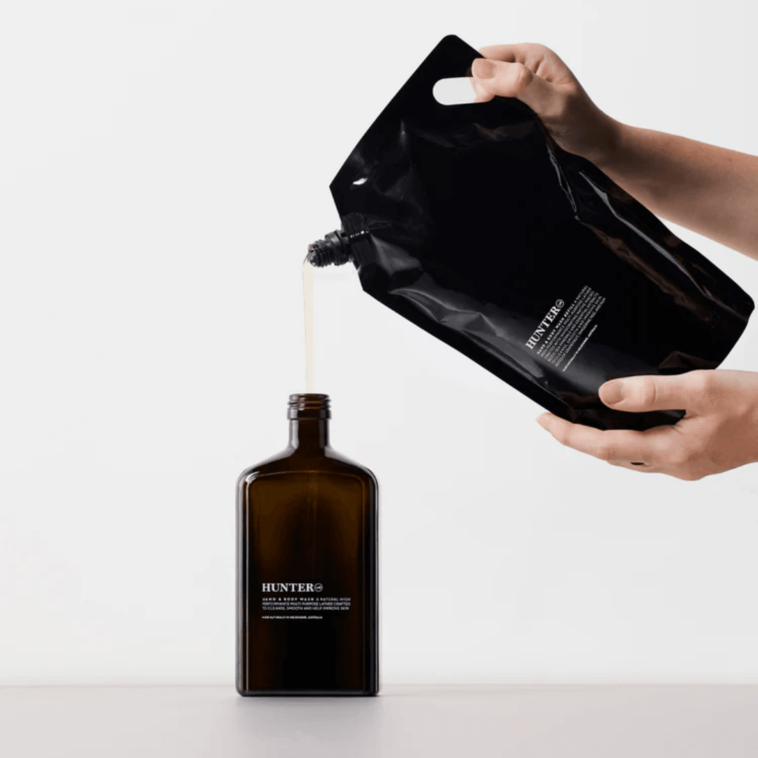 Hand & Body Wash - Hunter Lab - Hunter Lab Forever Kit (Reusable Glass Bottle - Hand & Body Wash) - The Gift Company