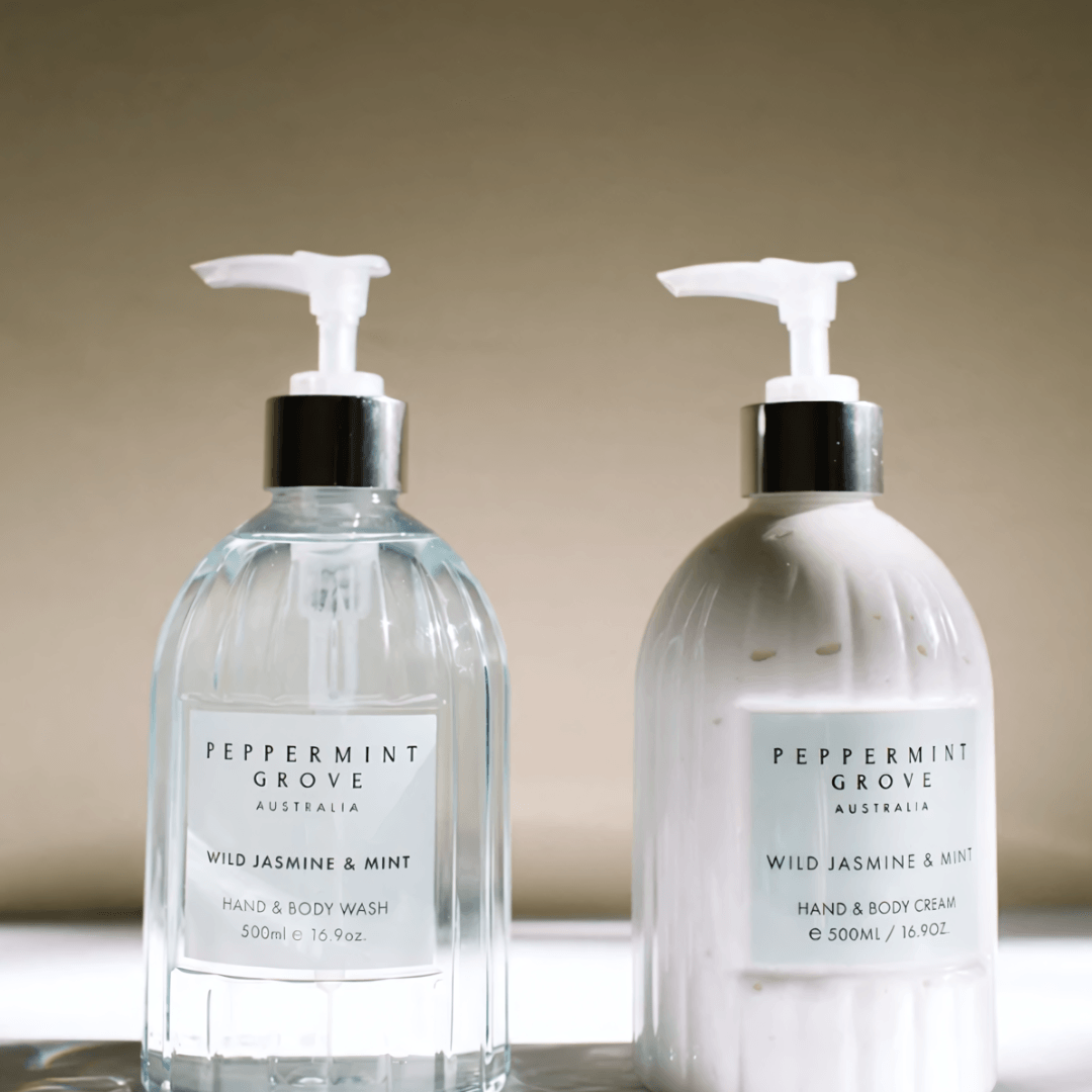 Hand & Body Wash - Peppermint Grove - Peppermint Grove Wild Jasmine & Mint Hand & Body Wash 500ml - The Gift Company