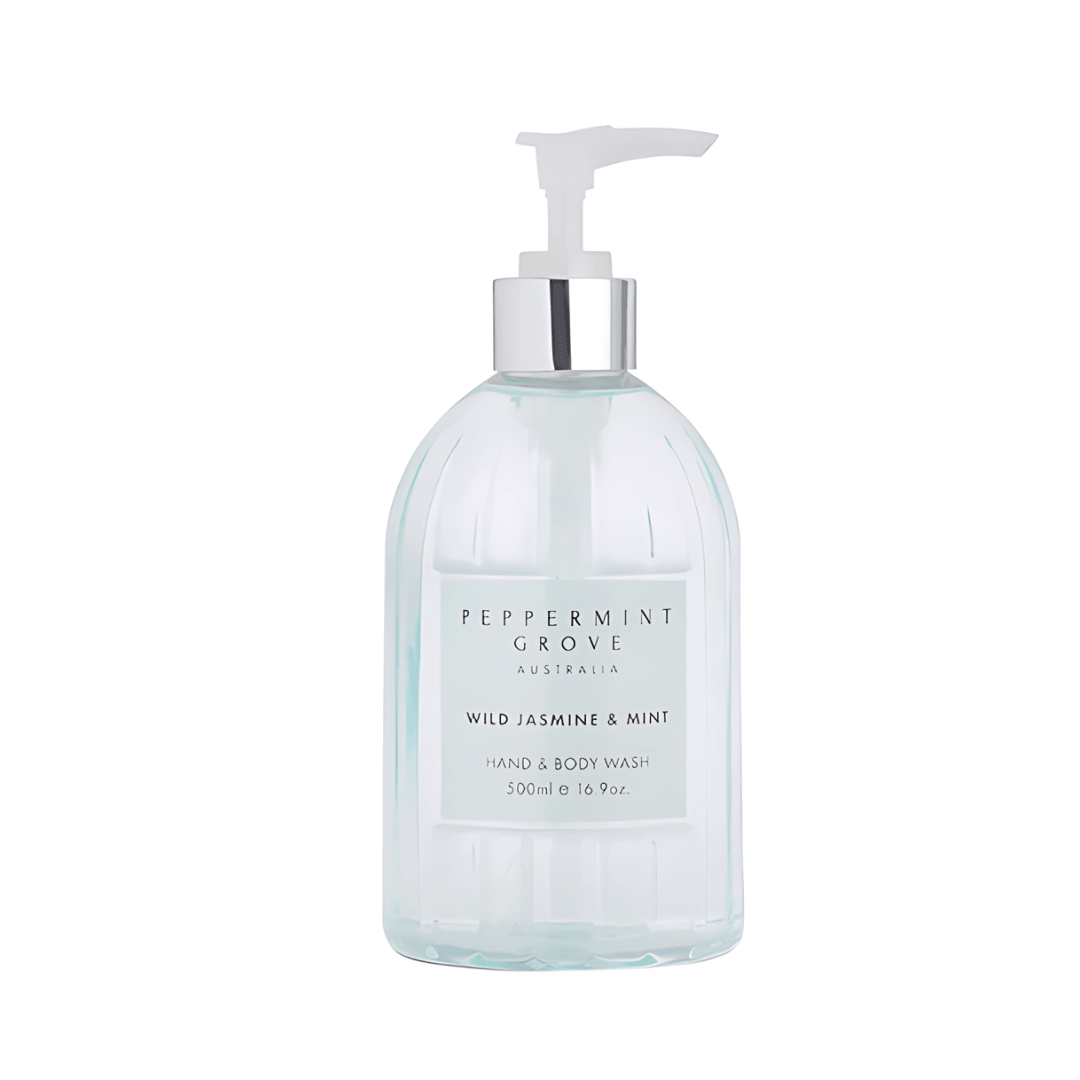 Hand & Body Wash - Peppermint Grove - Peppermint Grove Wild Jasmine & Mint Hand & Body Wash 500ml - The Gift Company