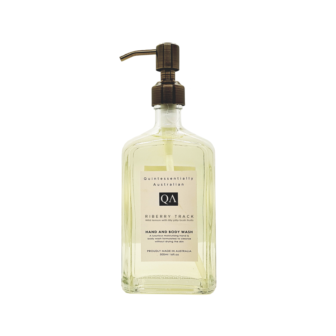 Hand & Body Wash - Quintessentially Australian - Quintessentially Australian Clear Soap Riberry Track 500ml - The Gift Company