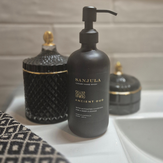 Hand & Body Wash - SANJULA - SANJULA Ancient Oud Hand & Body Wash 500mL - The Gift Company