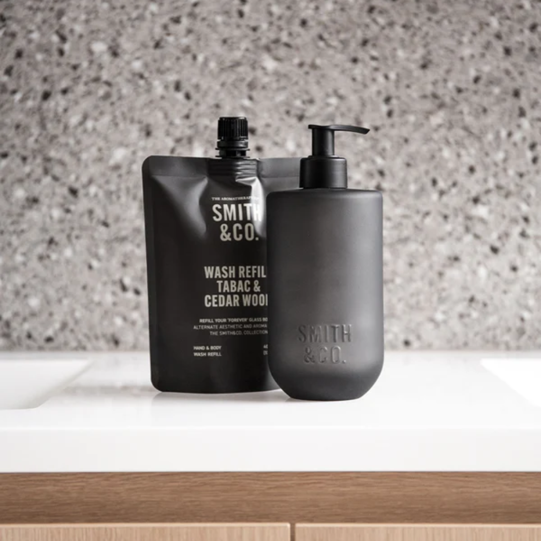 Hand & Body Wash - The Aromatherapy Co. - The Aromatherapy Co. Smith & Co. Tabac & Cedar Wood Hand & Body Wash Refill 400mL - The Gift Company