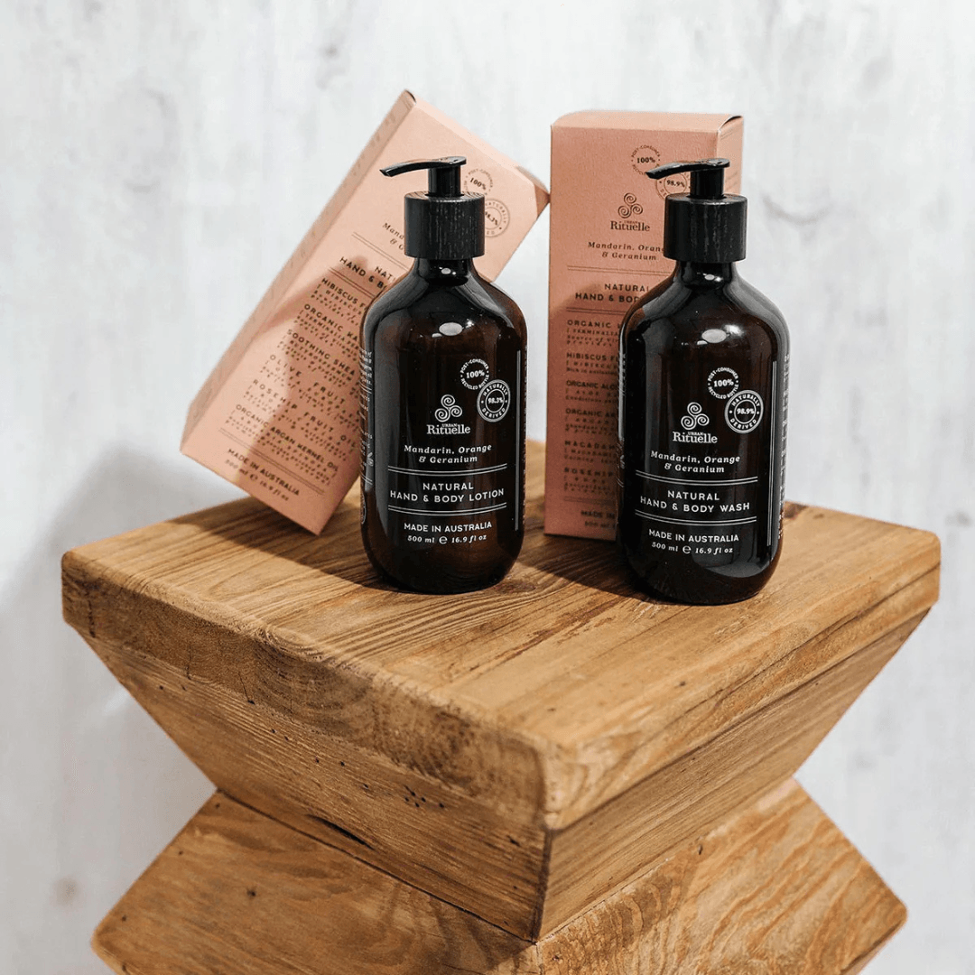 Hand & Body Wash - Urban Rituelle - Urban Rituelle Natural Hand & Body Wash - Mandarin, Orange & Geranium - The Gift Company
