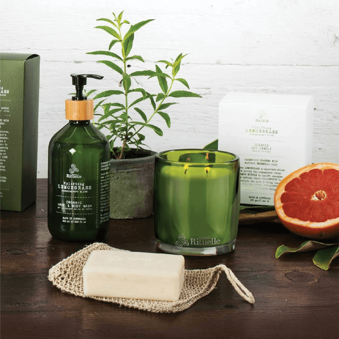 Hand & Body Wash - Urban Rituelle - Urban Rituelle Organic Hand & Body Wash - Lemongrass, Lemon Myrtle, Grapefruit & Eucalyptus 500mL - The Gift Company