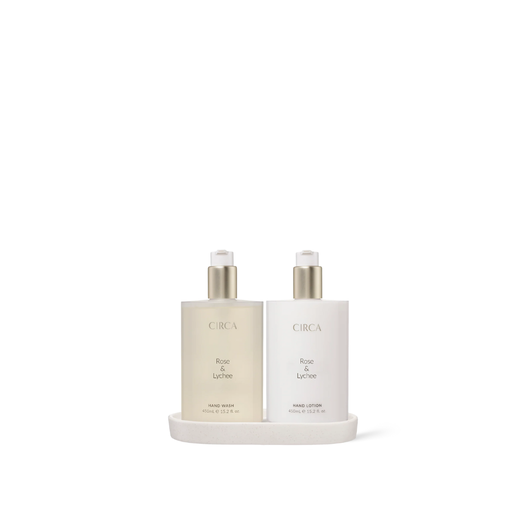 Hand Care Set - Circa - CIRCA Limited Edition Rose & Lychee Hand Care Duo Set 900mL - The Gift Company