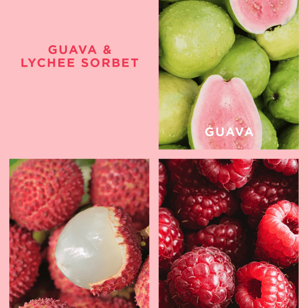 Hand Cream - Ecoya - ECOYA Hand Cream Guava & Lychee Sorbet 100ml - The Gift Company