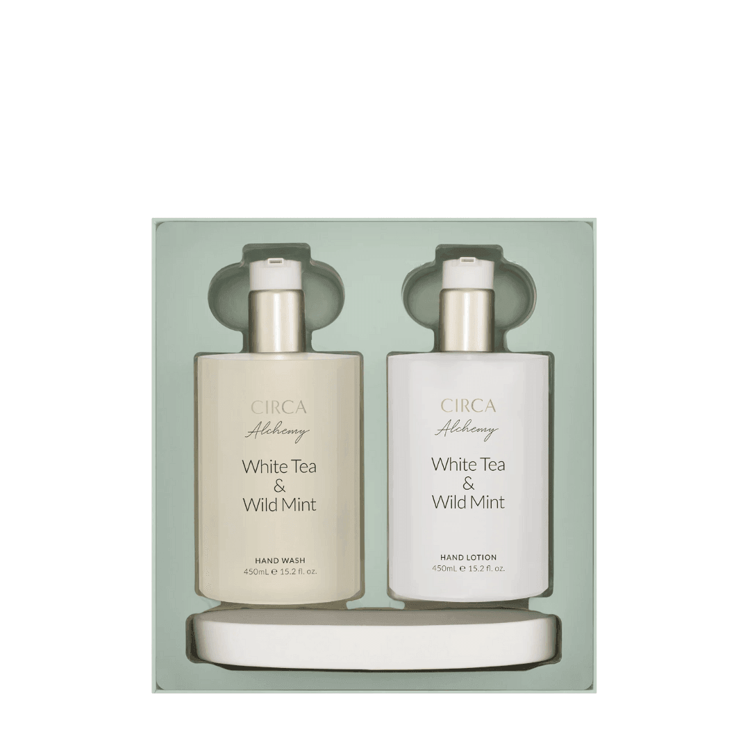 Hand Wash & Hand Cream Duo - Circa - CIRCA Hand Wash & Hand Lotion Duo - White Tea & Wild Mint - The Gift Company