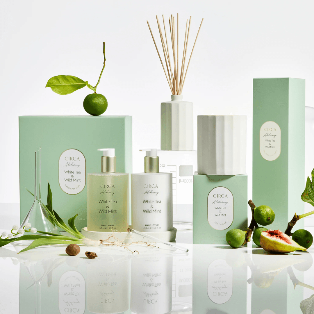 Hand Wash & Hand Cream Duo - Circa - CIRCA Hand Wash & Hand Lotion Duo - White Tea & Wild Mint - The Gift Company