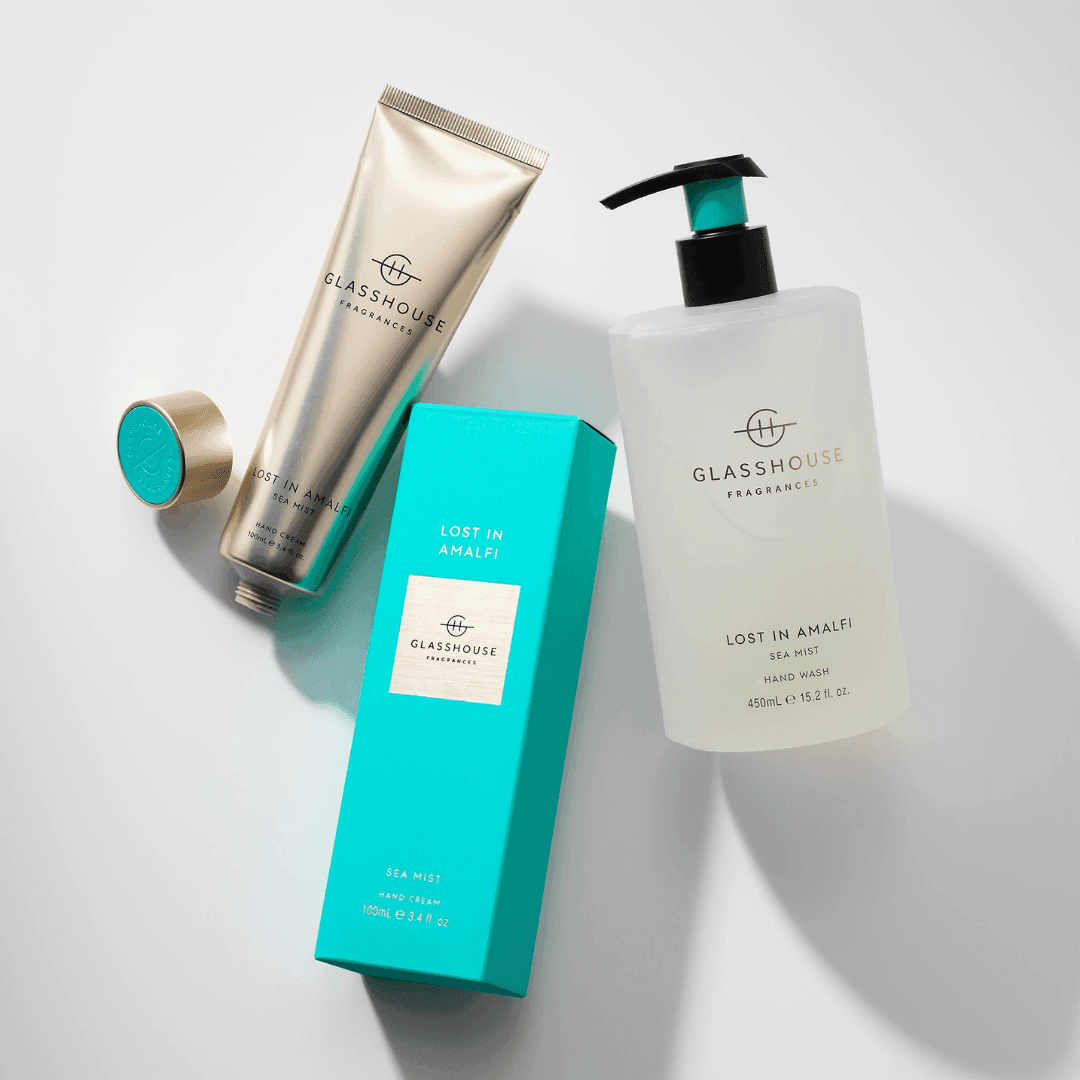 Hand Wash - Glasshouse - Glasshouse Fragrances Hand Duo Gift Set - Lost in Amalfi - The Gift Company