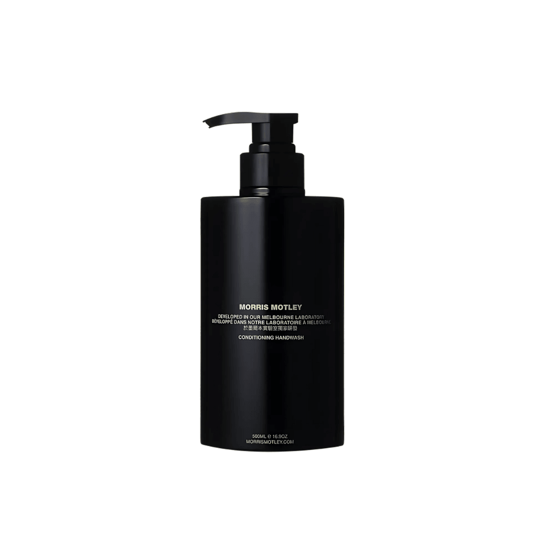 Hand Wash - Morris Motley - Morris Motley Papyrus Conditioning Handwash Black Glass Canister 500mL - The Gift Company