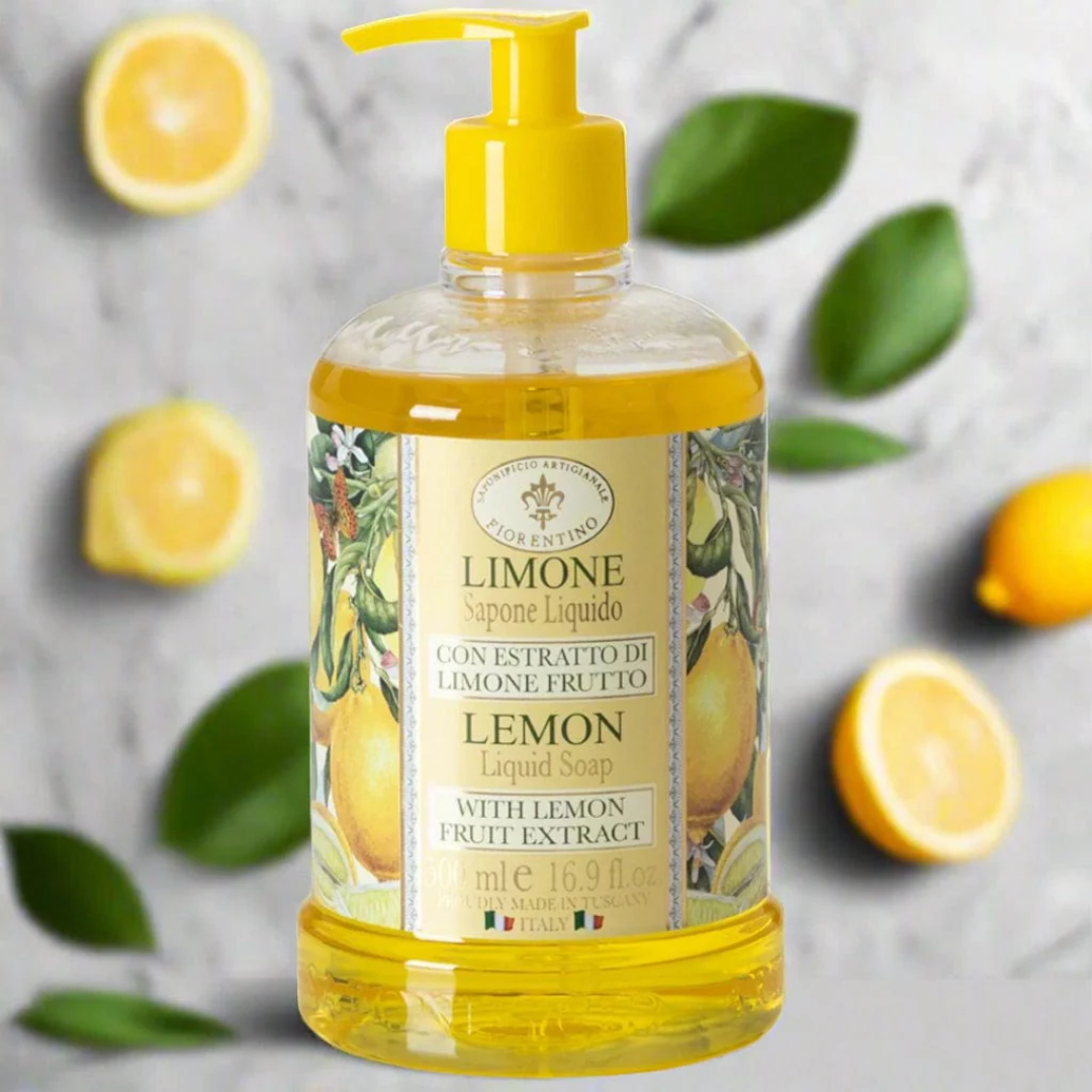 Hand Wash - Saponificio Artigianale Fiorentino - Saponificio Artigianale Fiorentino Lemon Hand Wash Bundle Set of 3 x 500ml - The Gift Company