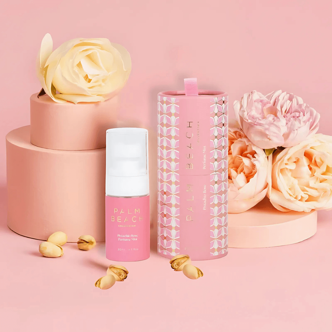 Hanging Perfume - Palm Beach - Palm Beach Pistachio Rose Hanging Perfume Mist 30ml - The Gift Company