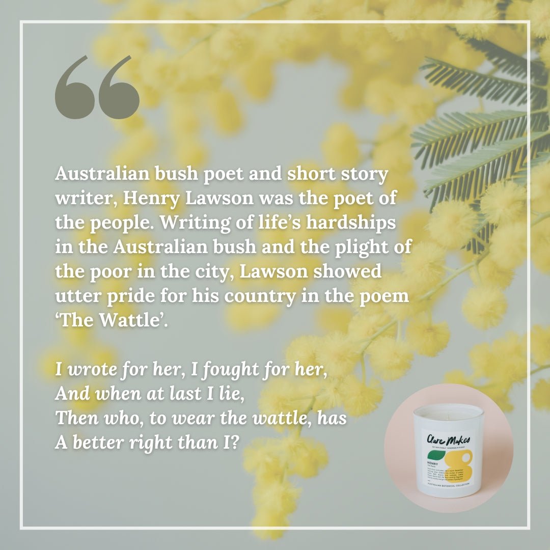 Clare Makes Henry The Wattle Medium Candle 180g – Clare Makes product and lifestyle image 5