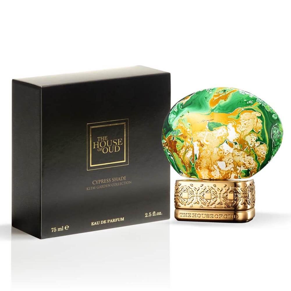 The House Of Oud Cypress Shade Eau de Parfum 75mL bottle and box