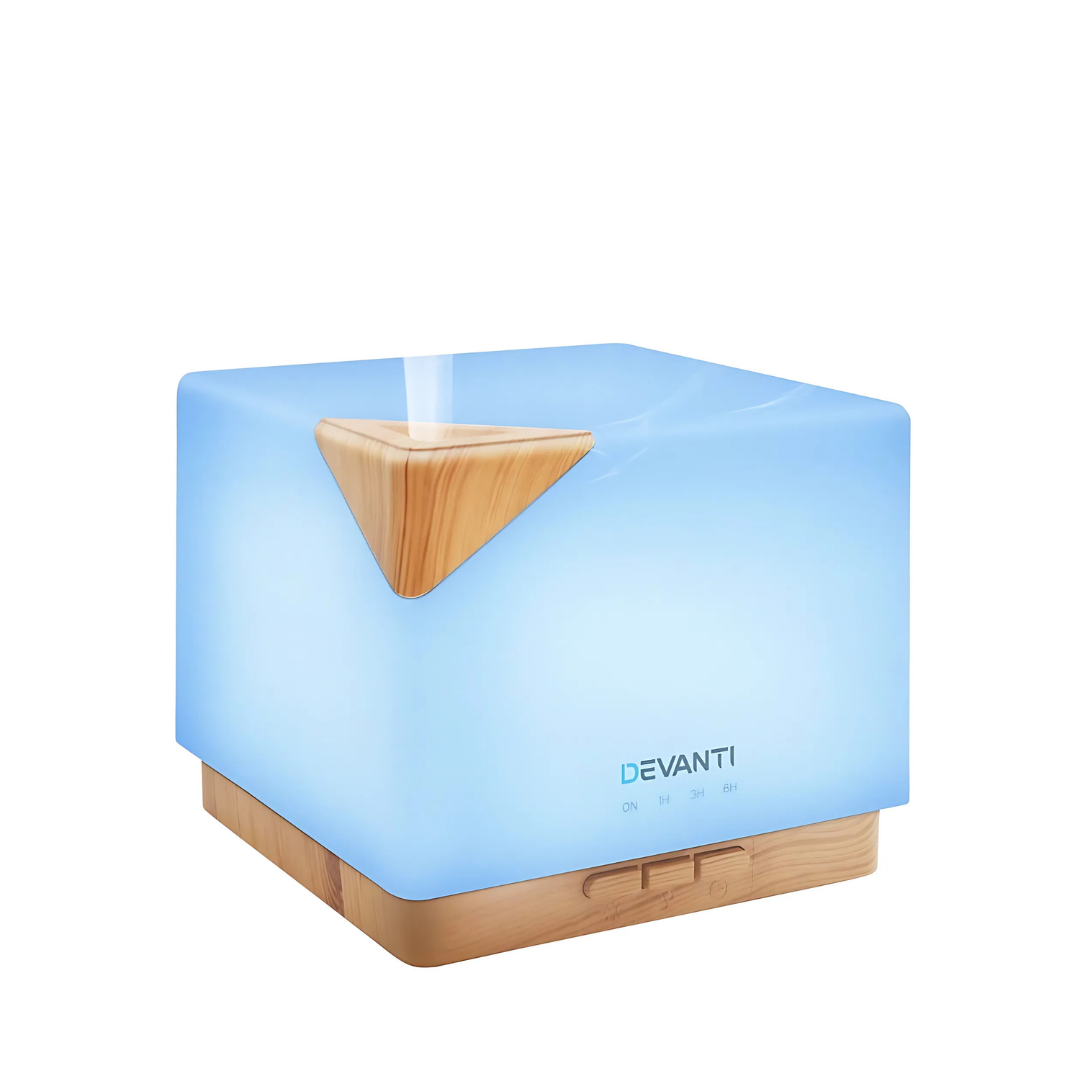 Humidifier - The Gift Company - Devanti Aroma Diffuser Ultrasonic Humidifier 600ml - The Gift Company
