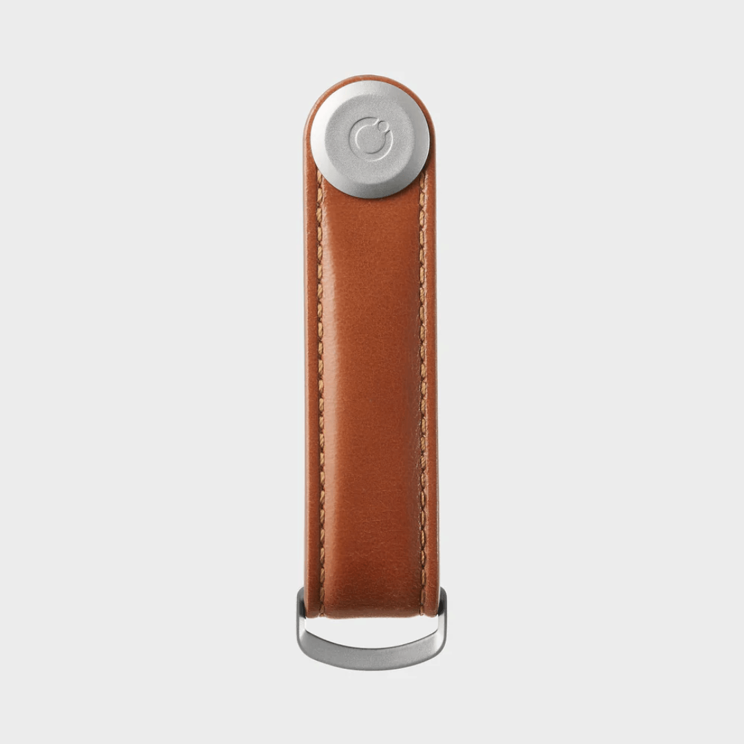 Key Organiser - Orbitkey - Orbitkey - Key Organiser Leather Cognac with Tan Stitching - The Gift Company