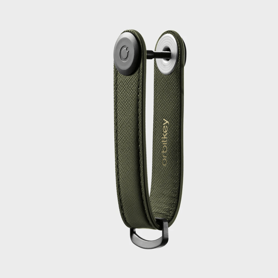 Key Organiser - Orbitkey - Orbitkey - Key Organiser Saffiano Olive - The Gift Company