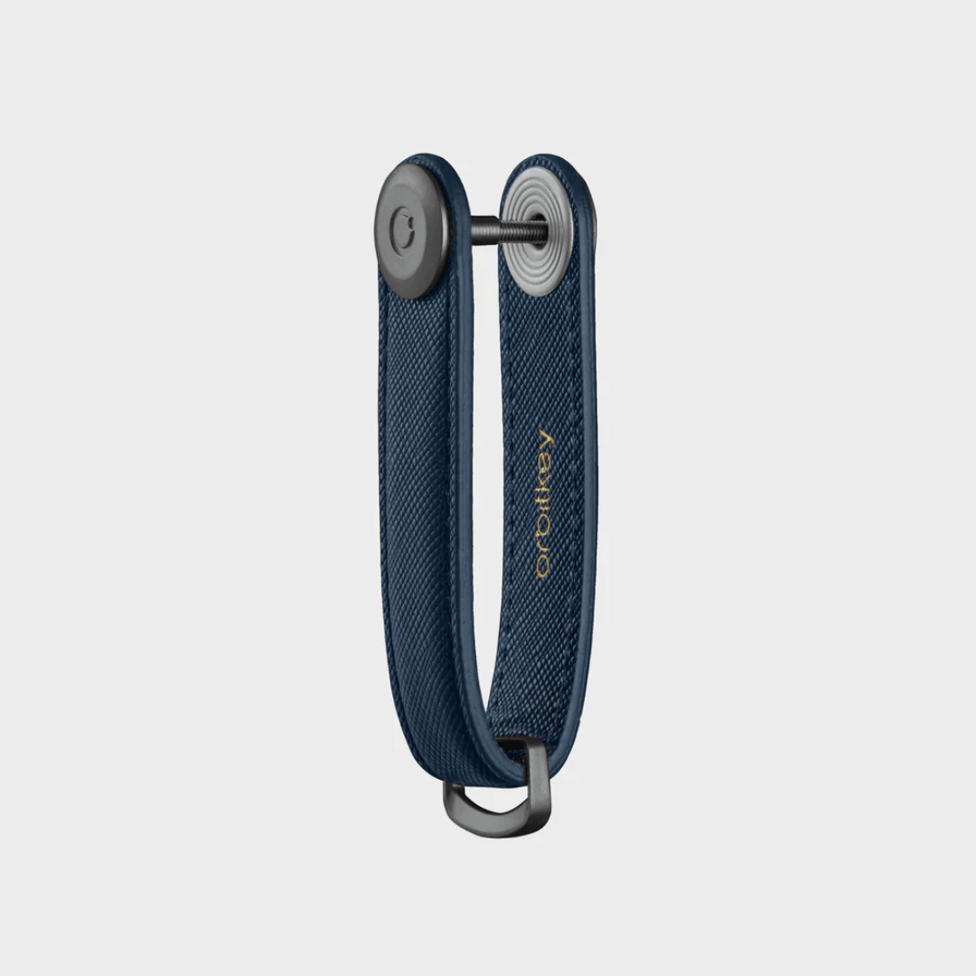 Key Organiser - Orbitkey - Orbitkey - Key Organiser Saffiano Oxford Navy - The Gift Company