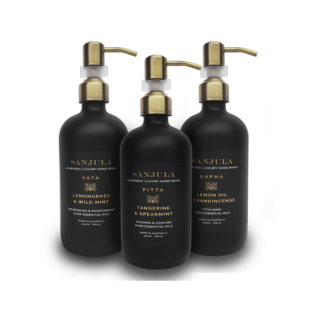 Liquid Hand Soap - SANJULA - SANJULA Ayurvedic Liquid Soap | 3 Pack - The Gift Company
