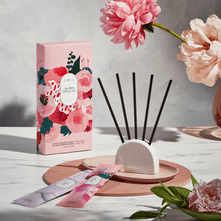 Liquidless Diffuser - Circa - CIRCA Liquidless Diffuser Duo - White Lavender & Sage | Cotton Flower & Freesia - The Gift Company
