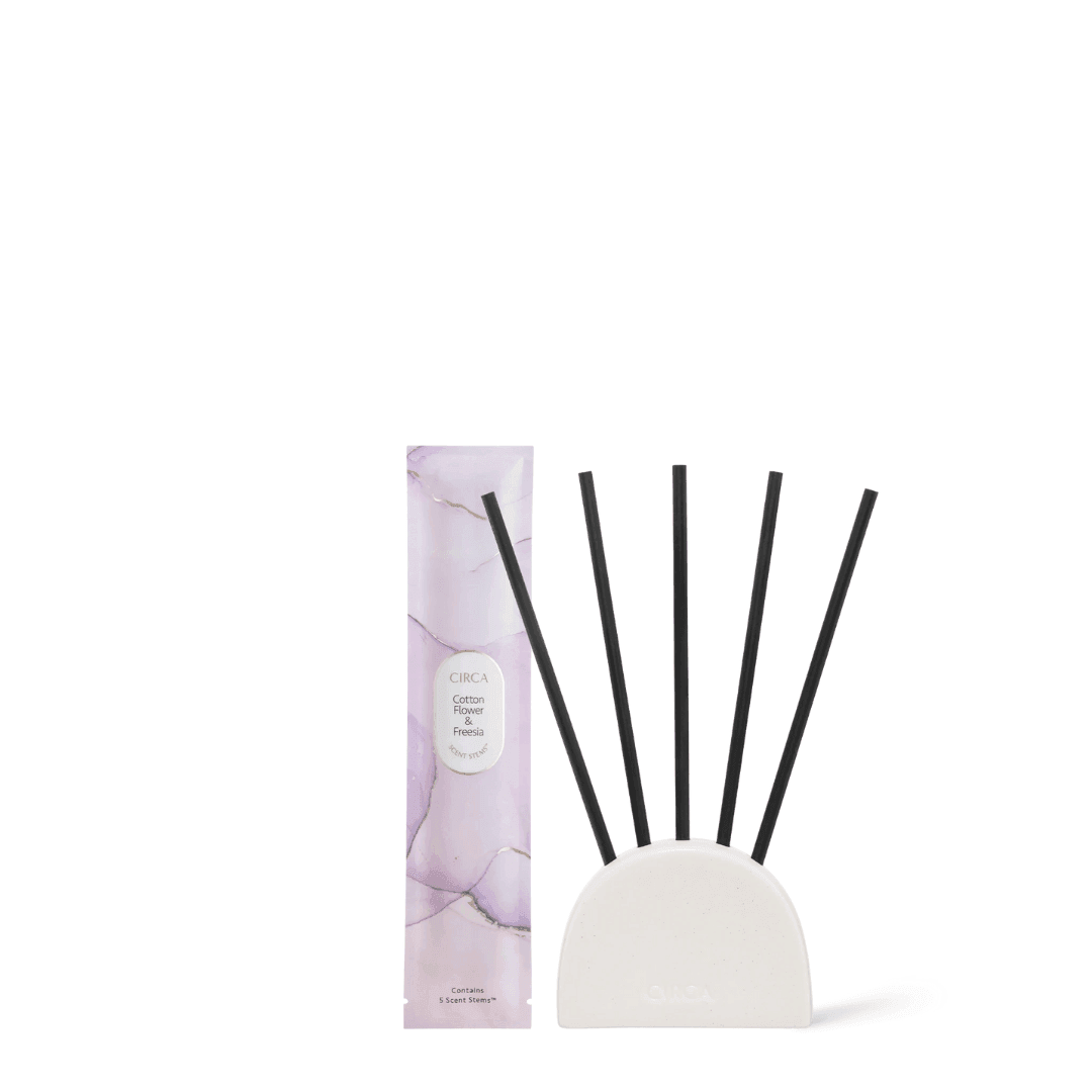 Liquidless Diffuser - Circa - CIRCA Scent Stems™ Cotton Flower & Fressia - The Gift Company