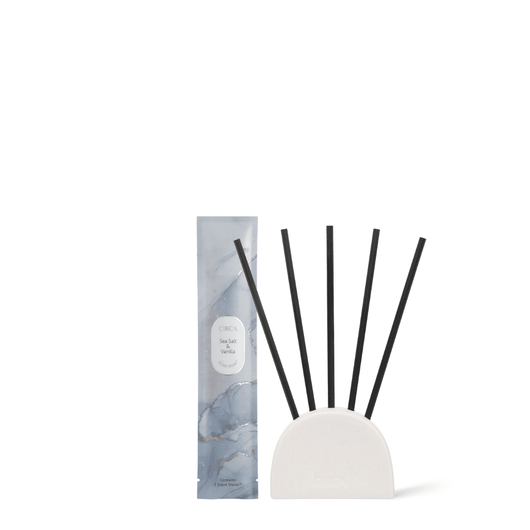 Liquidless Diffuser - Circa - CIRCA Scent Stems™ Sea Salt & Vanilla - The Gift Company
