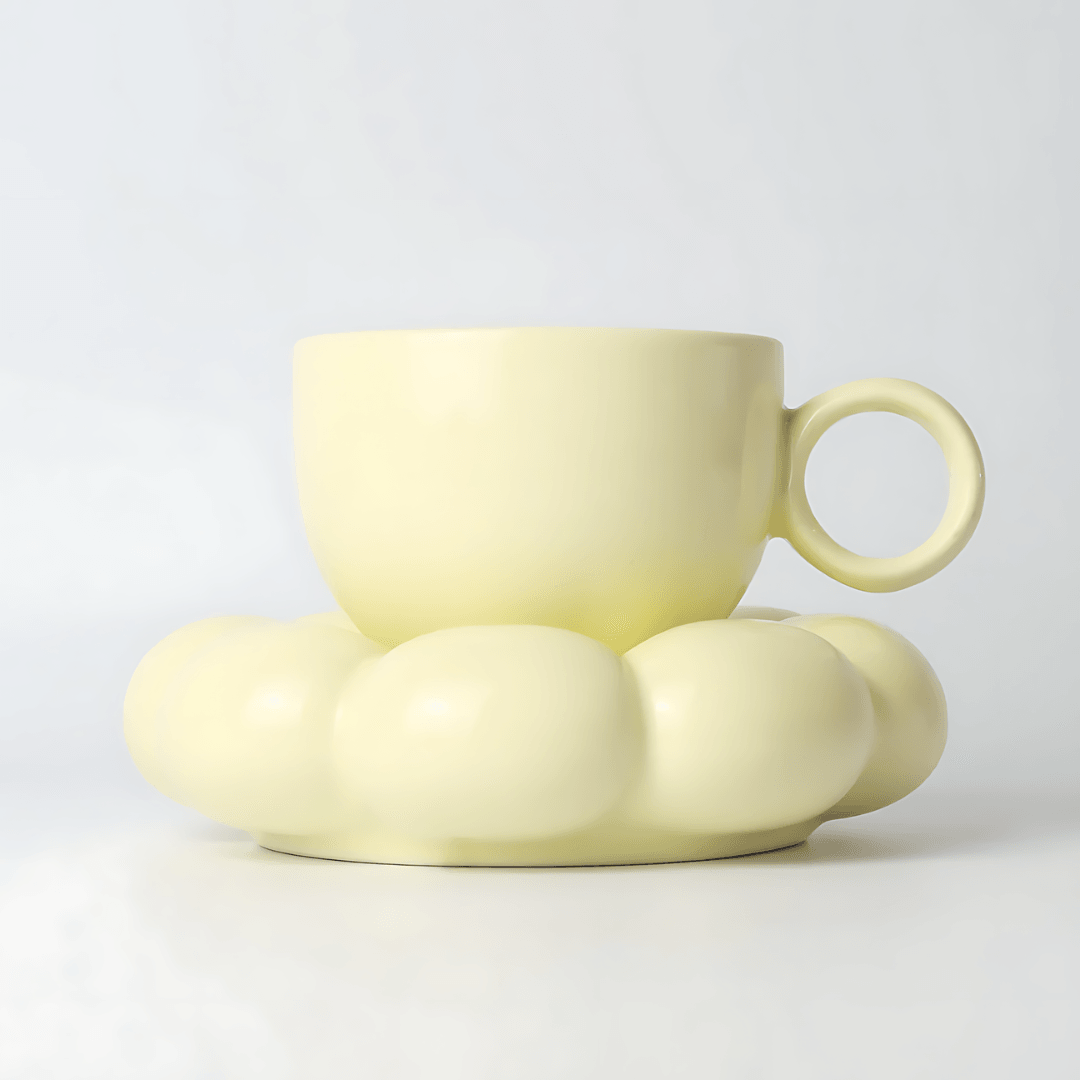 Mug & Saucer - Sage & Cooper - Sage & Cooper Lottie Mug & Saucer Set - Yellow - The Gift Company