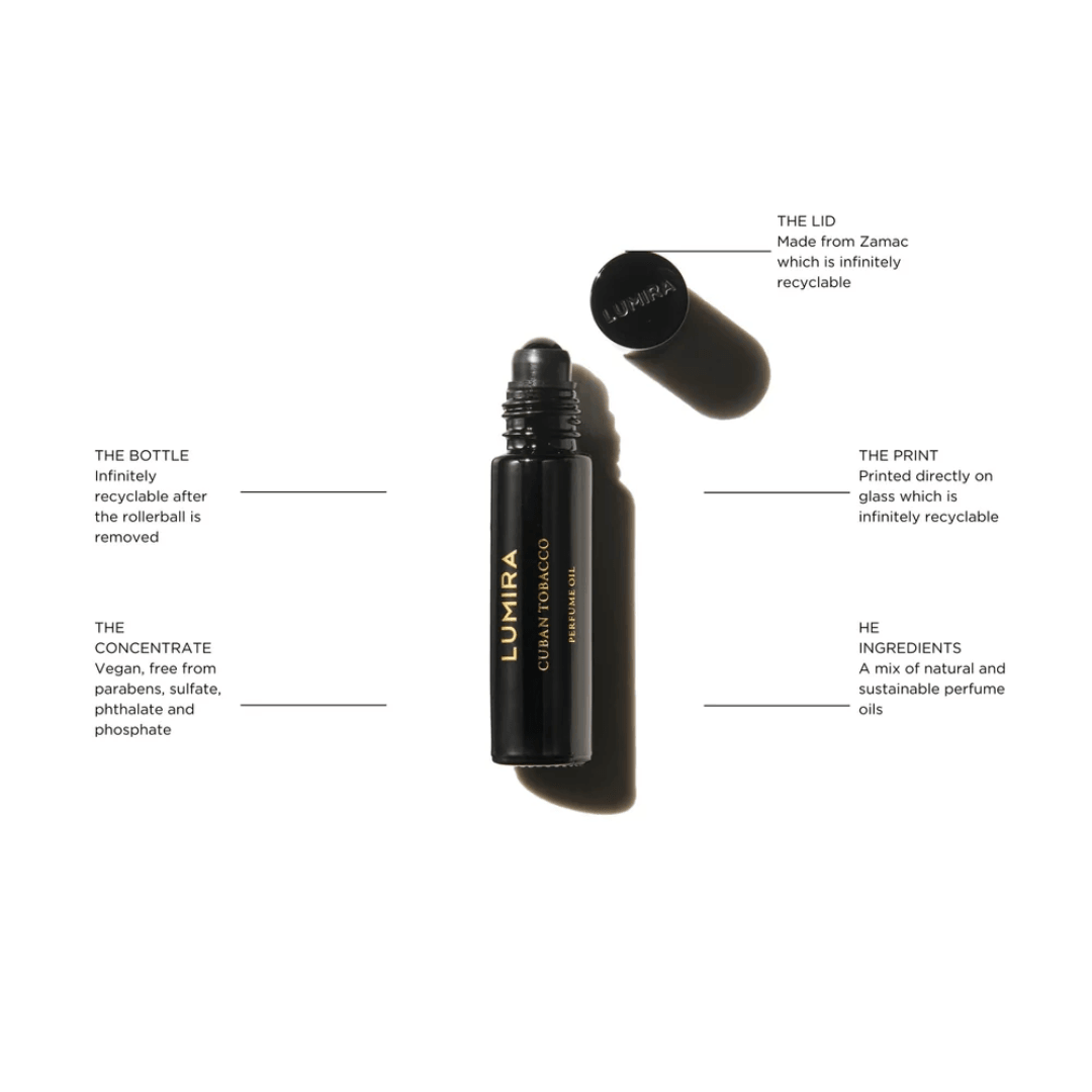 Perfume Oil - Lumira - Lumira Cuban Tobacco Perfume Oil 10mL - The Gift Company