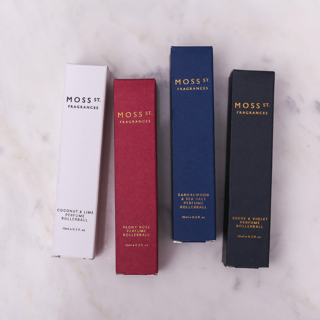 Perfume Rollerball - Moss St Ceramics - MOSS ST Peony Rose Perfume Rollerball 10ml - The Gift Company