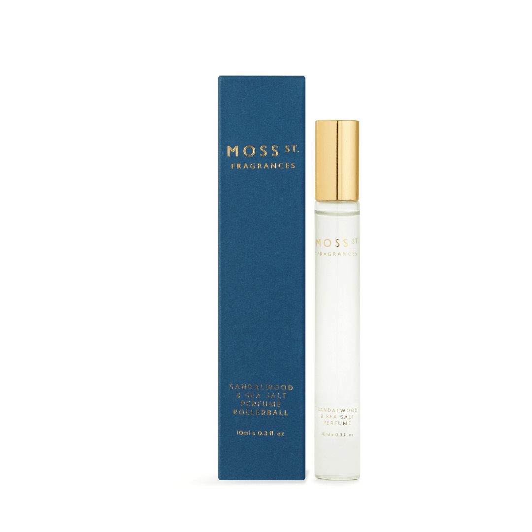 Perfume Rollerball - Moss St Ceramics - MOSS ST Sandalwood & Sea Salt Perfume Rollerball 10ml - The Gift Company